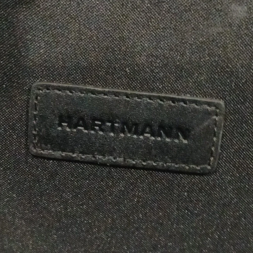 NEW Hartmann Limited Edition Black Leather Laptop Lawyer Briefcase Messenger Bag